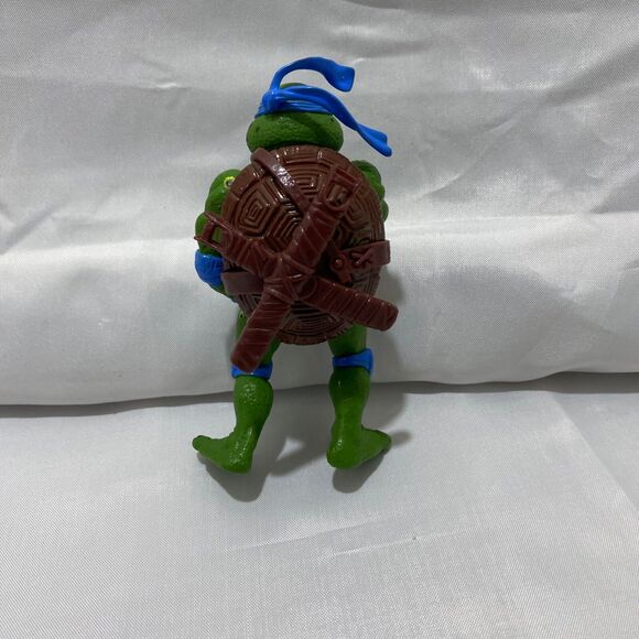 TMNT Leonardo 1992 4” Rubber Action Figure Playmates Vintage Movie Toy - Picture 4 of 7